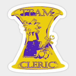 team cleric Sticker